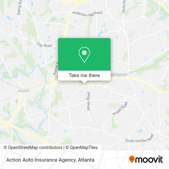 Action Auto Insurance Agency map