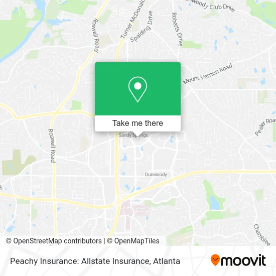 Peachy Insurance: Allstate Insurance map