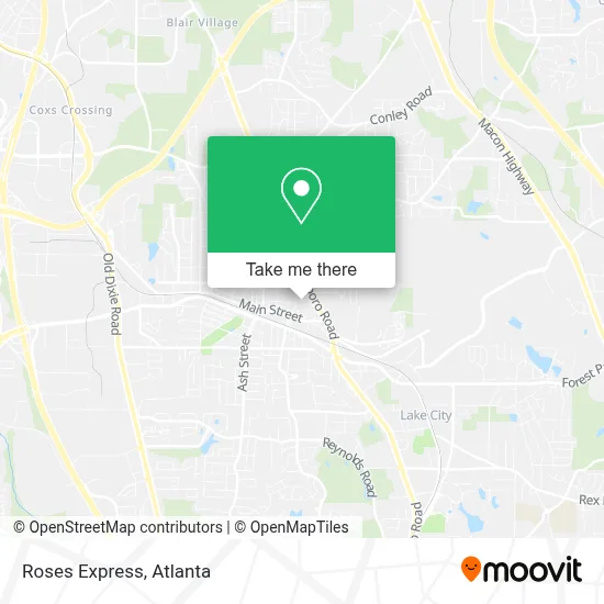 Roses Express map