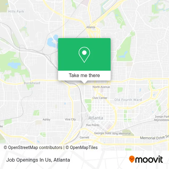 Job Openings In Us map