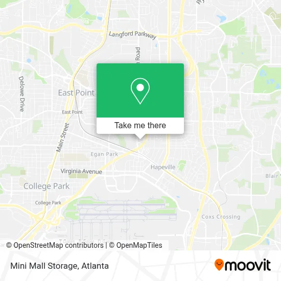 Mini Mall Storage map