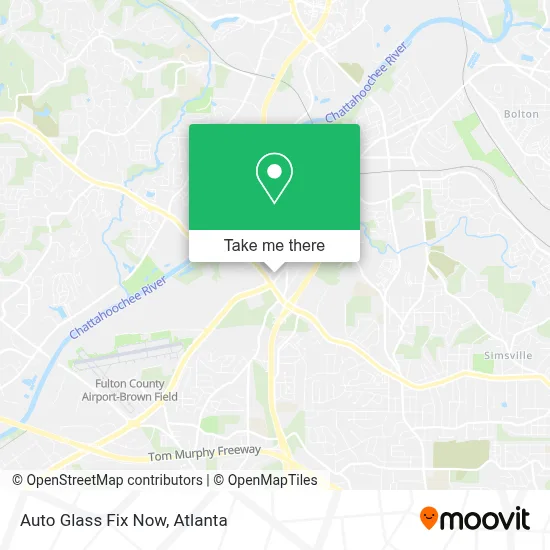 Auto Glass Fix Now map