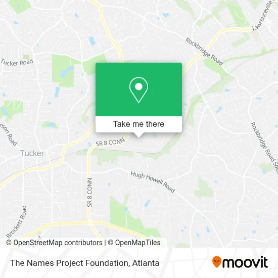 The Names Project Foundation map