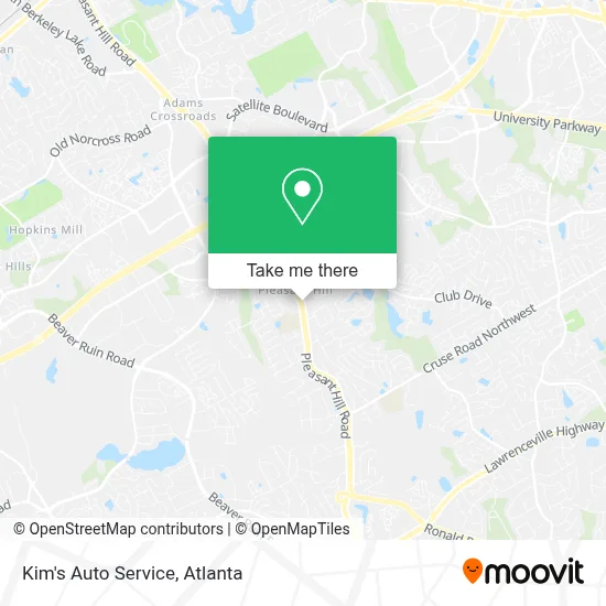 Kim's Auto Service map