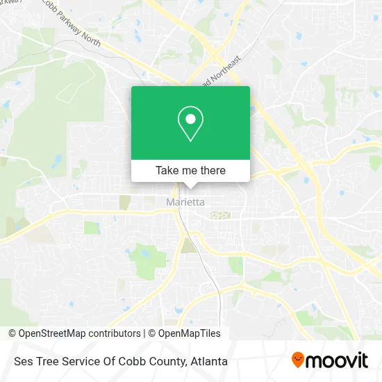 Ses Tree Service Of Cobb County map