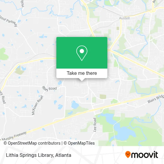 Lithia Springs Library map