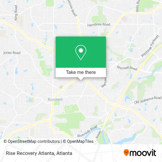 Rise Recovery Atlanta map