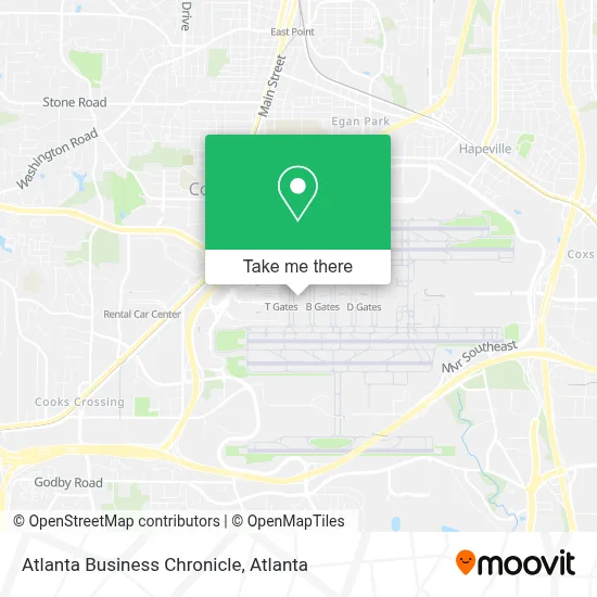 Atlanta Business Chronicle map