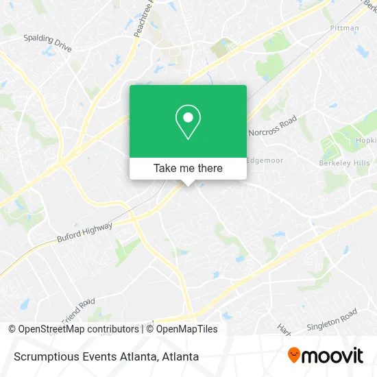 Scrumptious Events Atlanta map