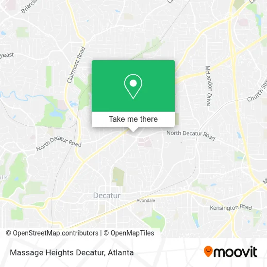 Massage Heights Decatur map