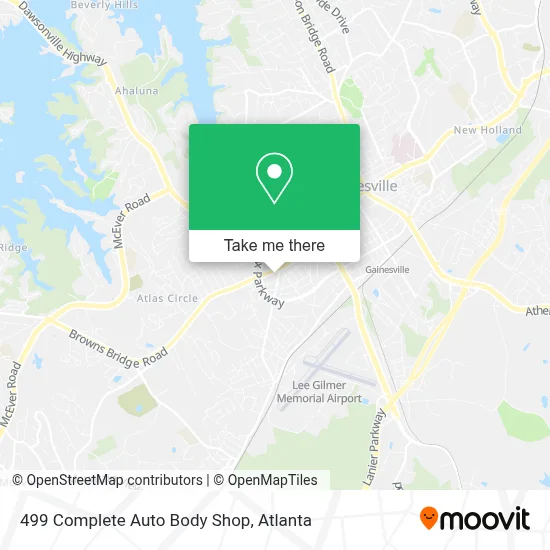 499 Complete Auto Body Shop map