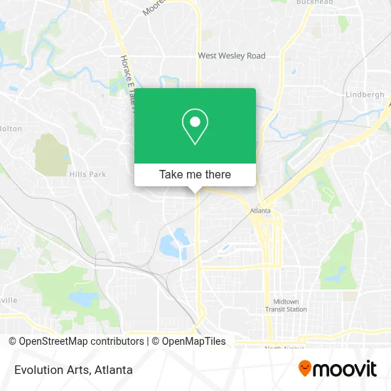 Evolution Arts map