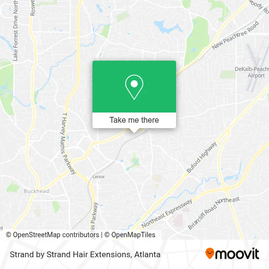 Strand by Strand Hair Extensions map