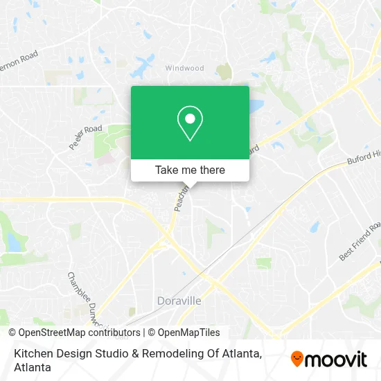 Kitchen Design Studio & Remodeling Of Atlanta map