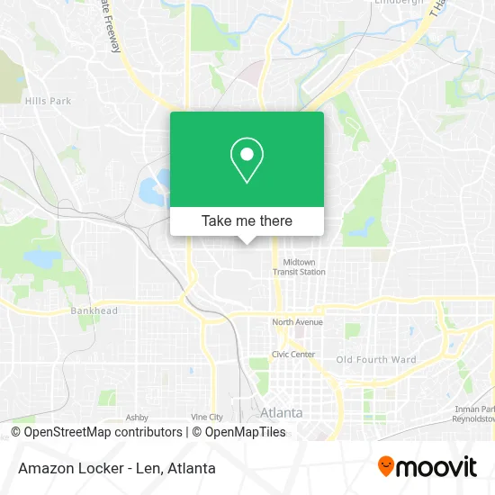 Amazon Locker - Len map