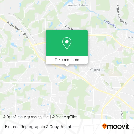 Express Reprographic & Copy map