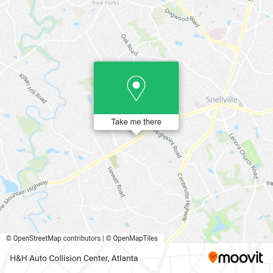 H&H Auto Collision Center map