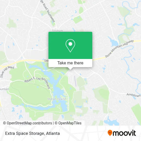 Extra Space Storage map