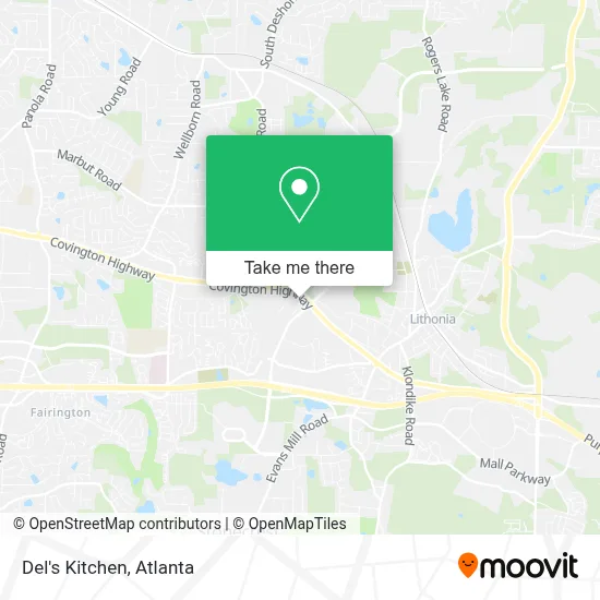 Del's Kitchen map