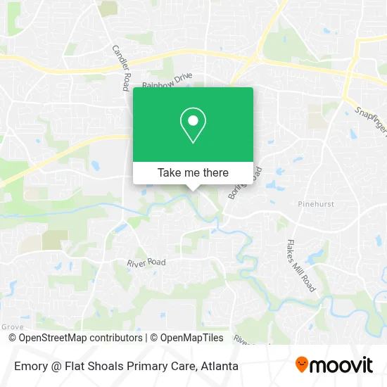 Emory @ Flat Shoals Primary Care map