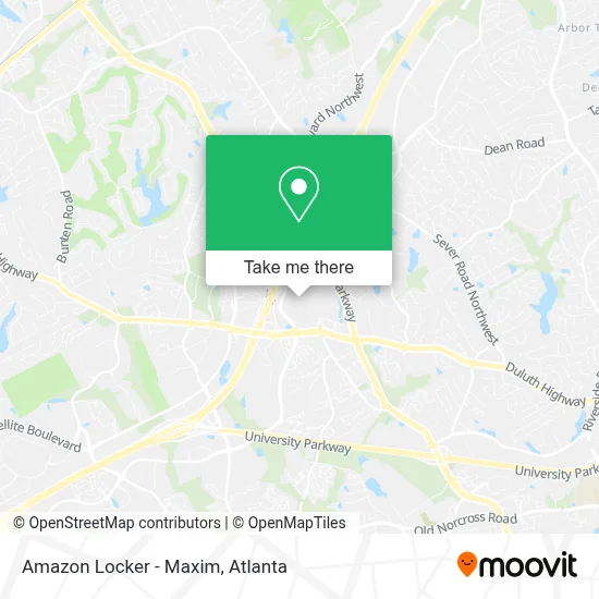 Amazon Locker - Maxim map