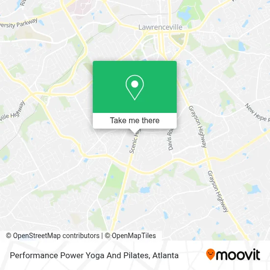 Performance Power Yoga And Pilates map