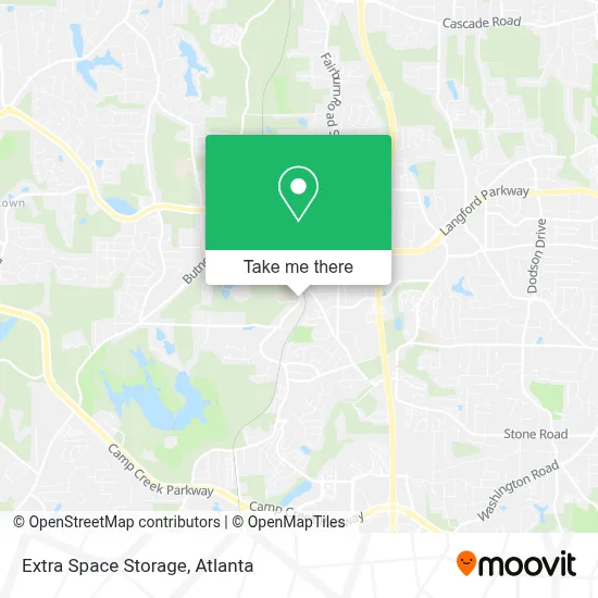 Extra Space Storage map