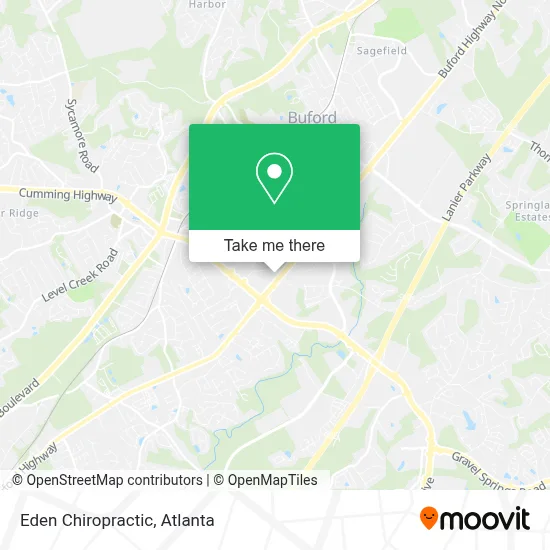 Eden Chiropractic map
