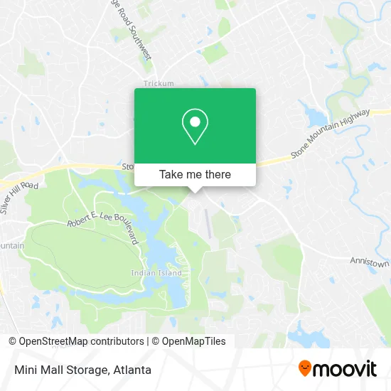 Mini Mall Storage map