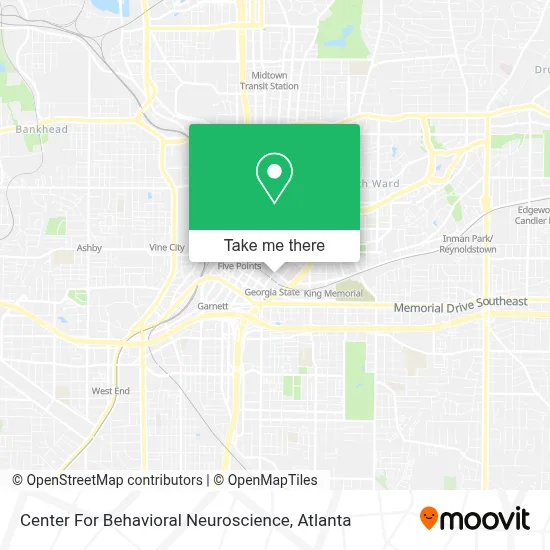 Center For Behavioral Neuroscience map