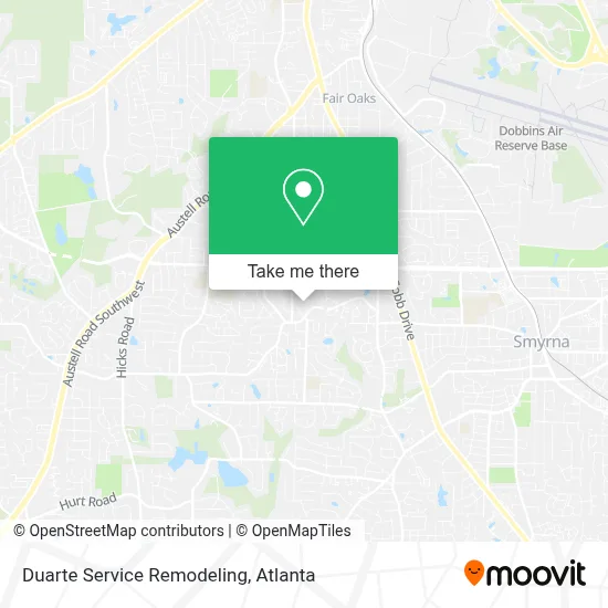 Duarte Service Remodeling map