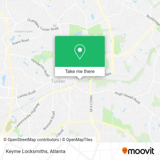 Keyme Locksmiths map