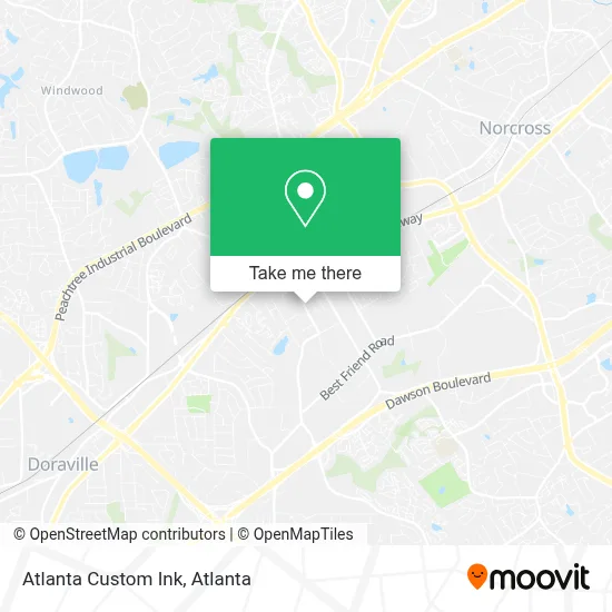 Atlanta Custom Ink map