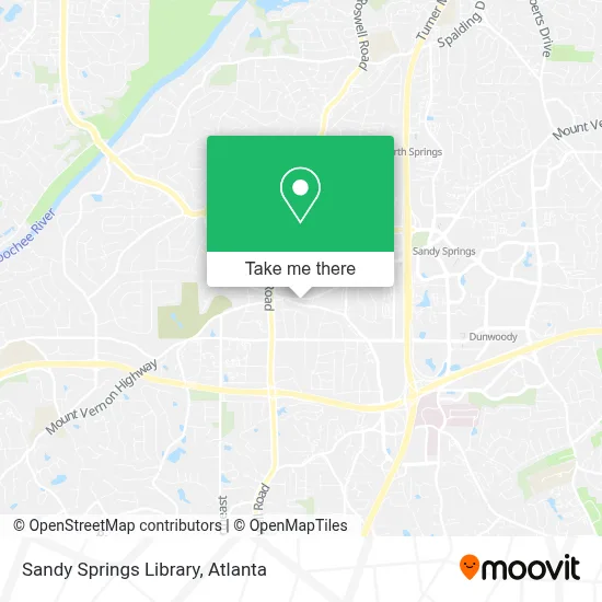 Sandy Springs Library map