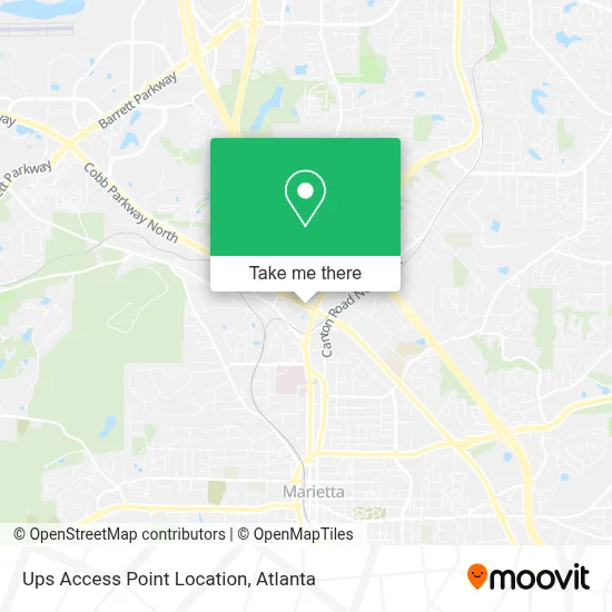 Ups Access Point Location map