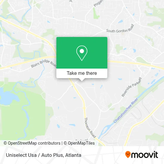 Uniselect Usa / Auto Plus map