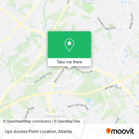 Ups Access Point Location map