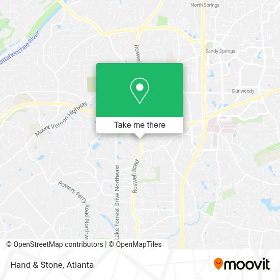 Hand & Stone map