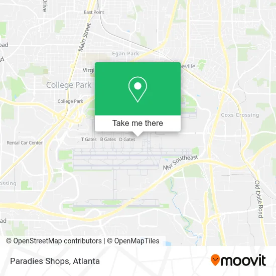Paradies Shops map