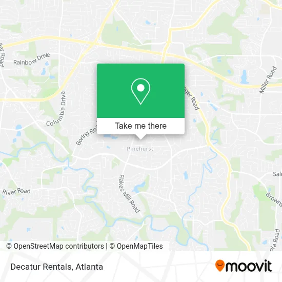 Decatur Rentals map