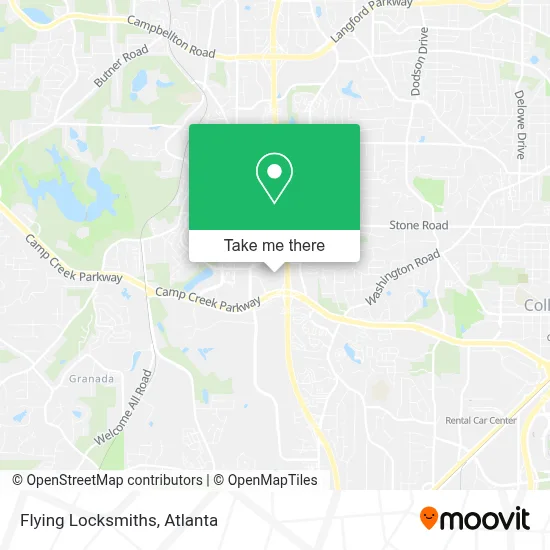 Flying Locksmiths map