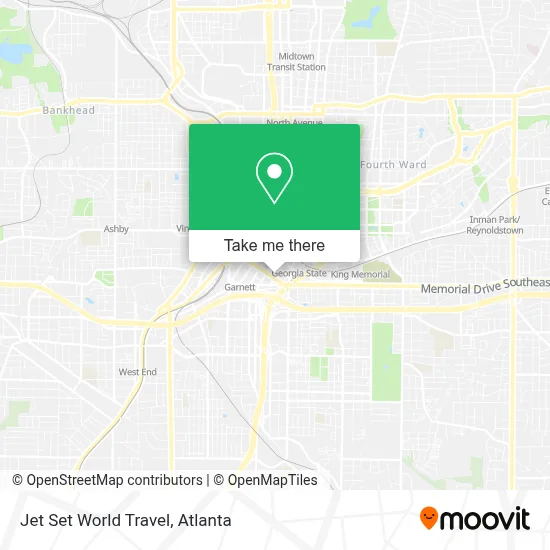Jet Set World Travel map