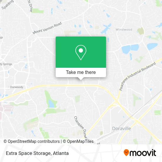 Extra Space Storage map