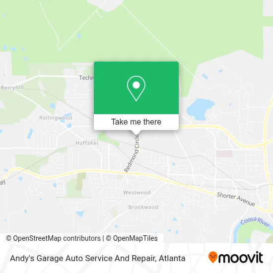 Andy's Garage Auto Service And Repair map