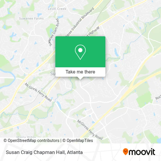 Susan Craig Chapman Hall map