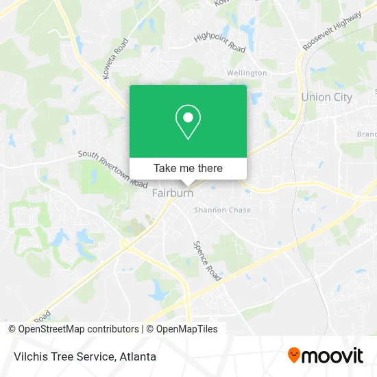 Vilchis Tree Service map