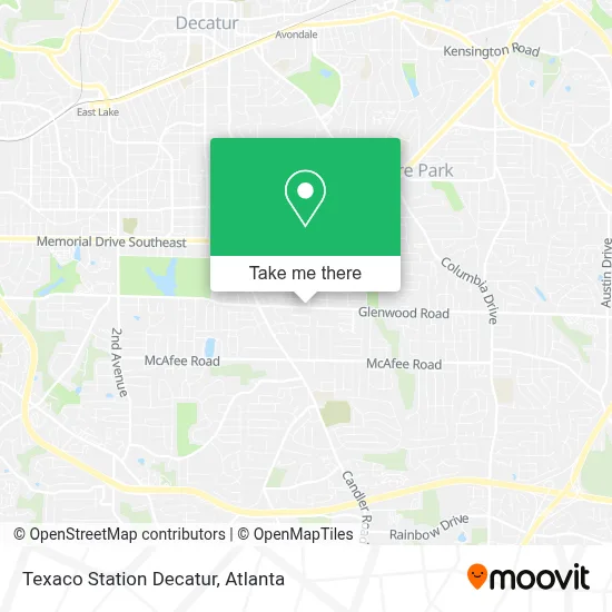 Texaco Station Decatur map