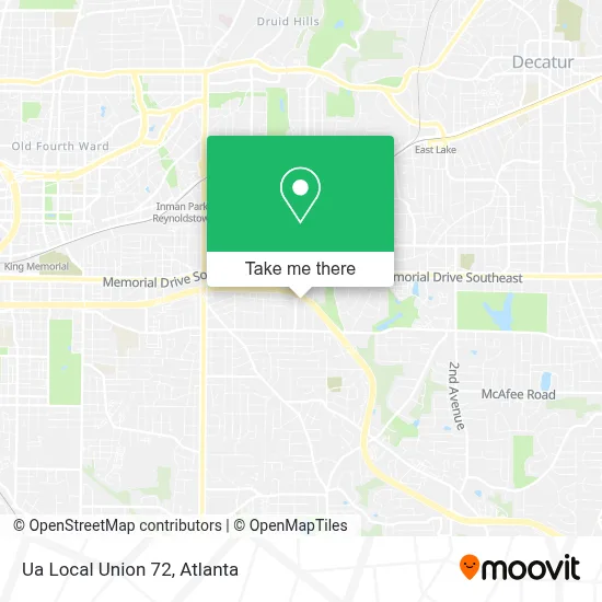 Ua Local Union 72 map
