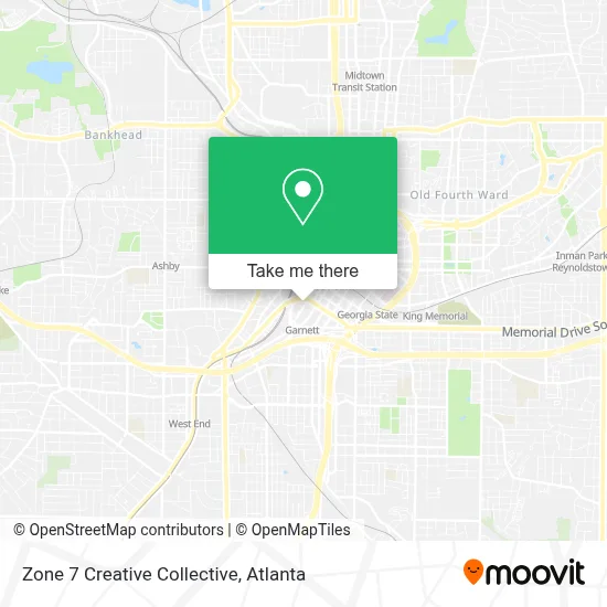 Zone 7 Creative Collective map