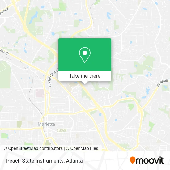 Peach State Instruments map